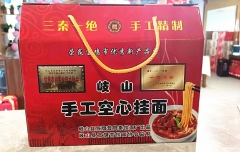 秀丽民俗酒楼 岐山手工空心挂面 手工精制 内含10包 38/箱